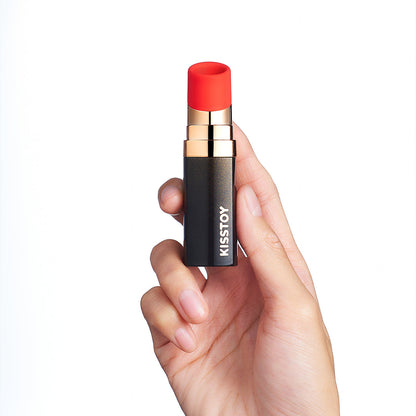 KissToy - Bobo Lipstick App-Controlled Clitoral Sucking Massager Merah