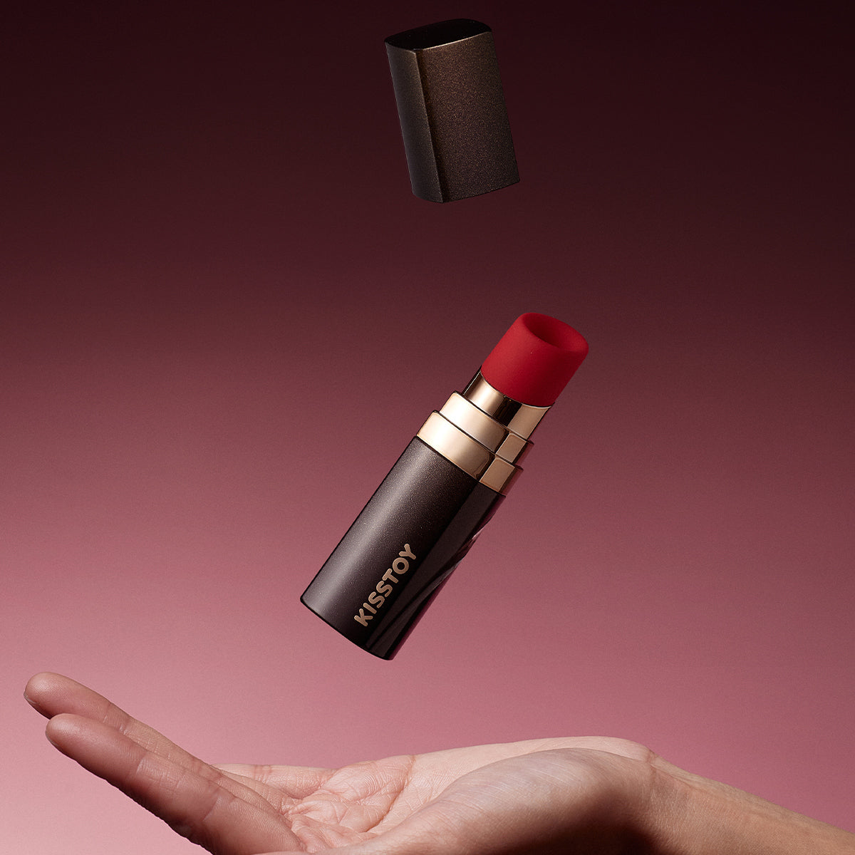 KissToy - Bobo Lipstick App-Controlled Clitoral Sucking Massager Red