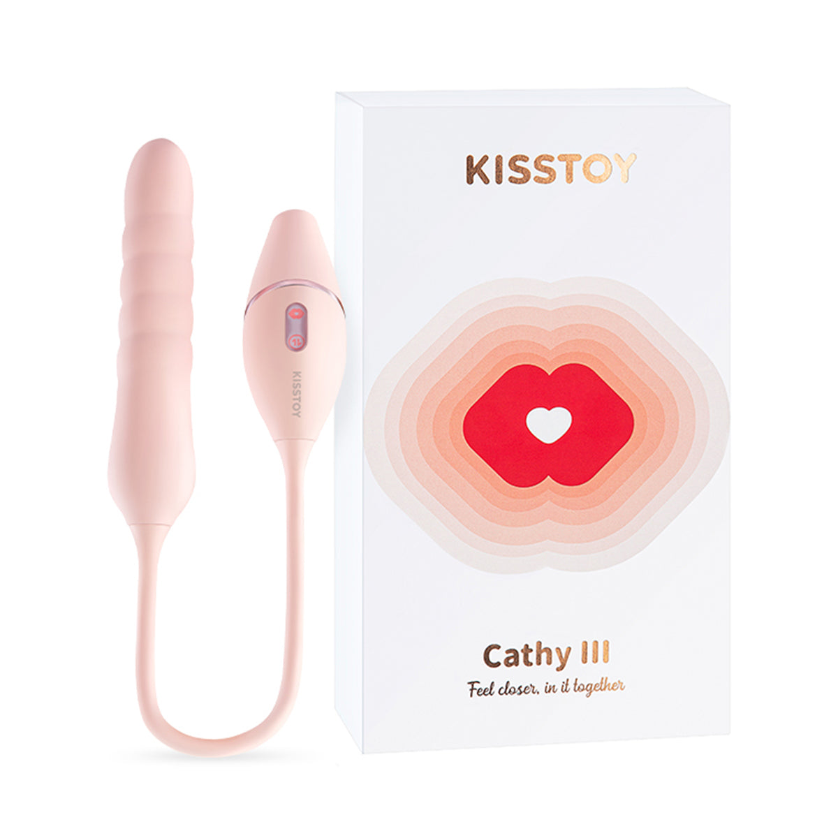 KissToy - Cathy III App-Controlled Dual Stimulation Massager Pink
