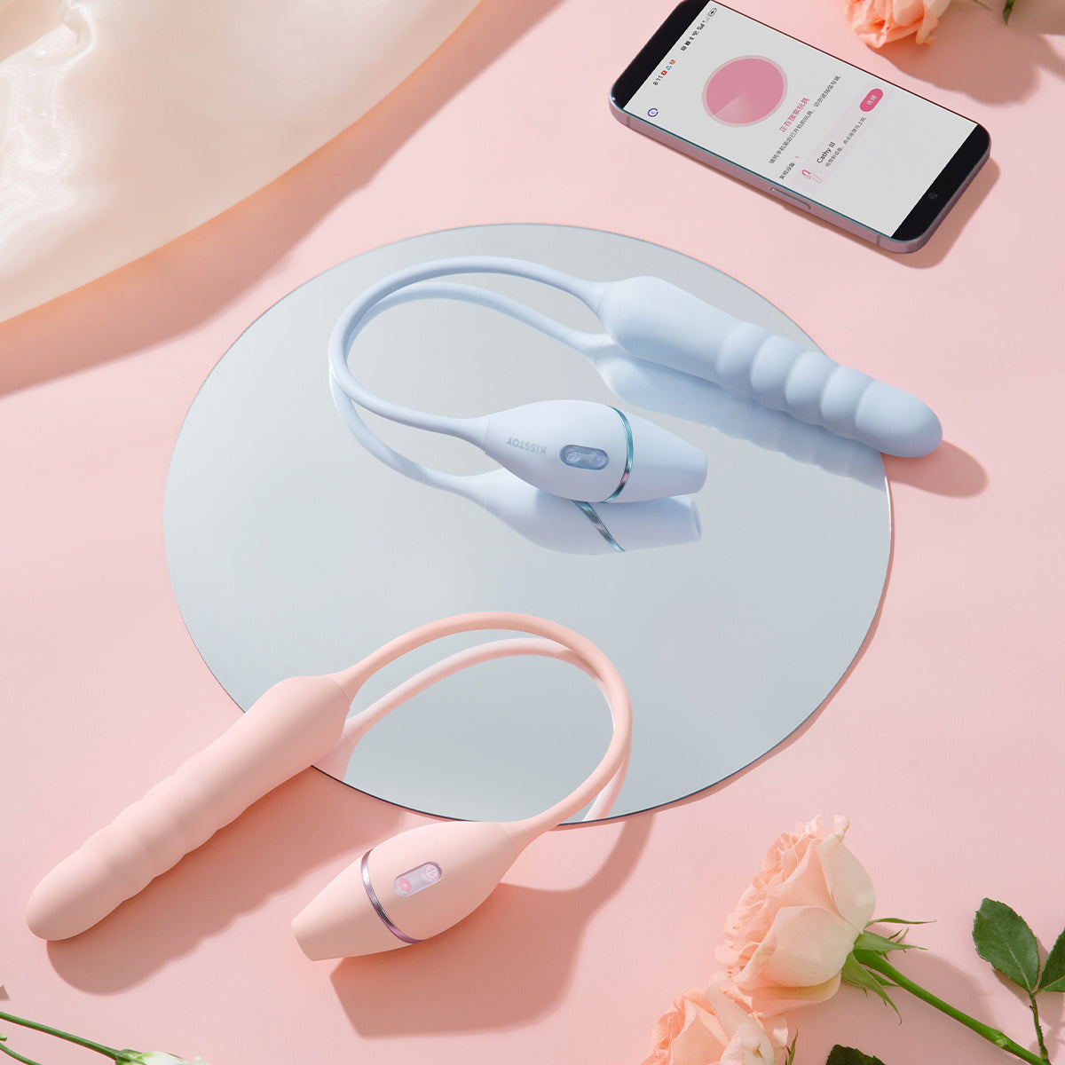 KissToy - Cathy III App-Controlled Dual Stimulation Massager Pink