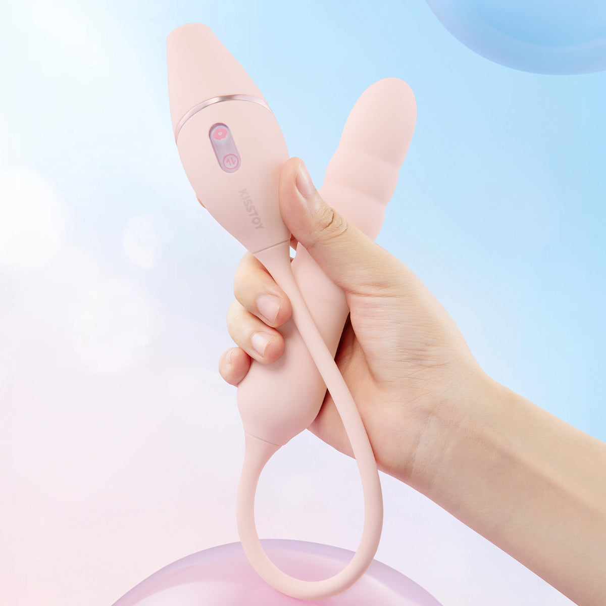 KissToy - Cathy III App-Controlled Dual Stimulation Massager Pink