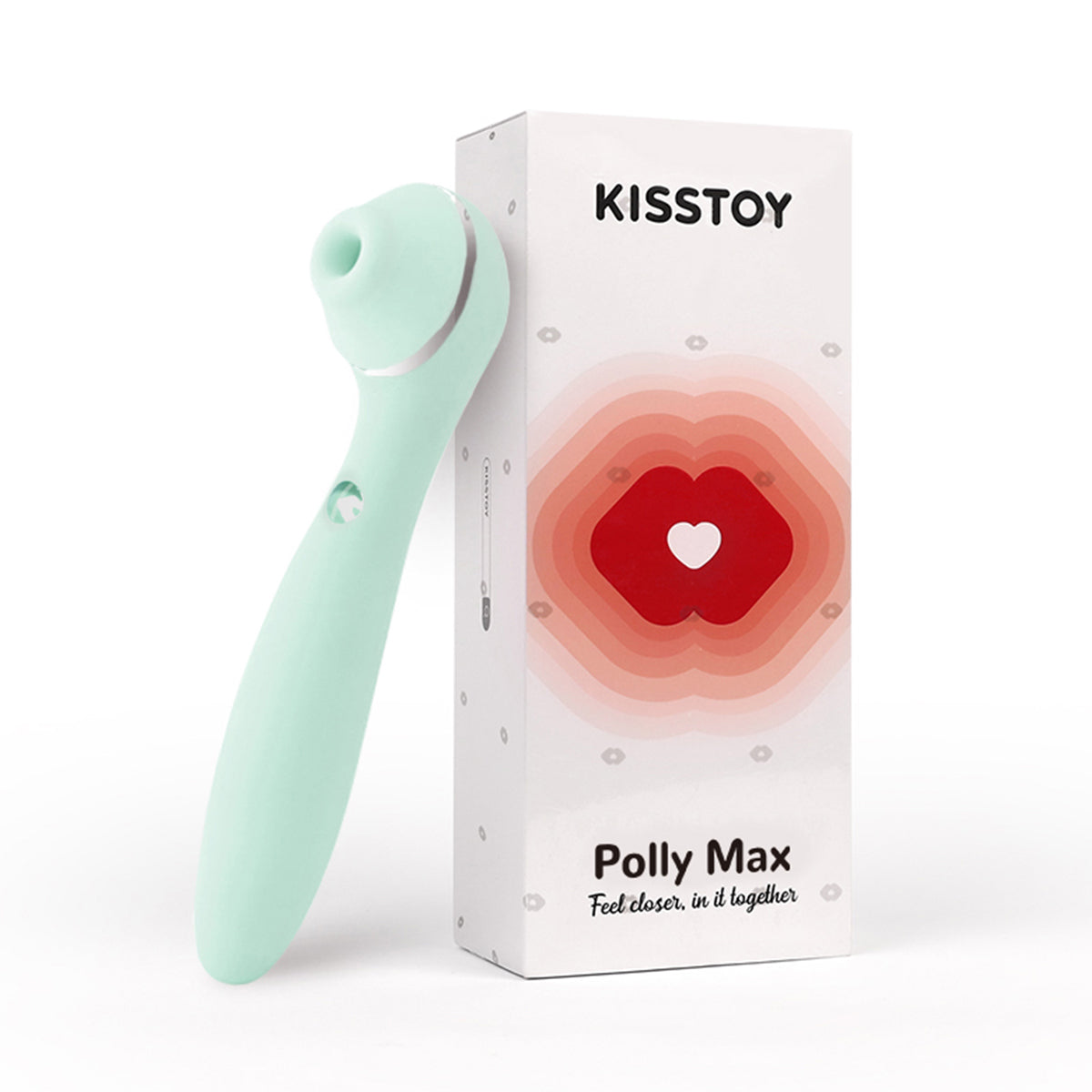 KissToy - Polly Max 3.0 App-Controlled Rotating and Heating Clitoral Vibrator Green