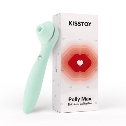 KissToy - Polly Max 3.0 Alat Penggetar Klitoris Berputar dan Berpemanas Kawalan Aplikasi Hijau