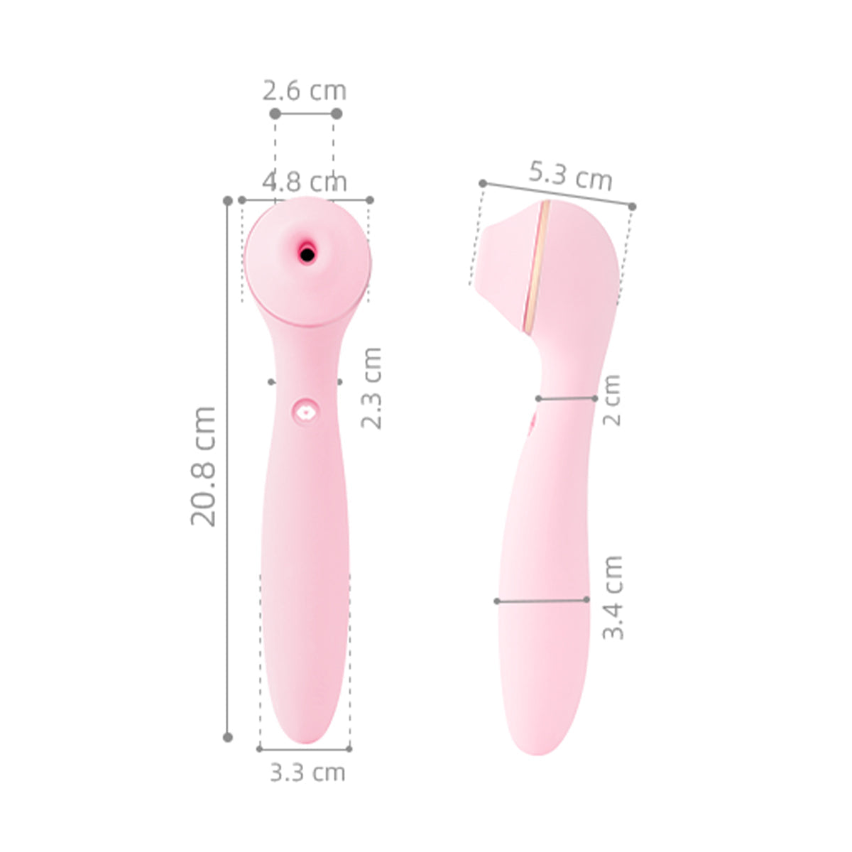 KissToy - Polly Max 3.0 App-Controlled Rotating and Heating Clitoral Vibrator Green