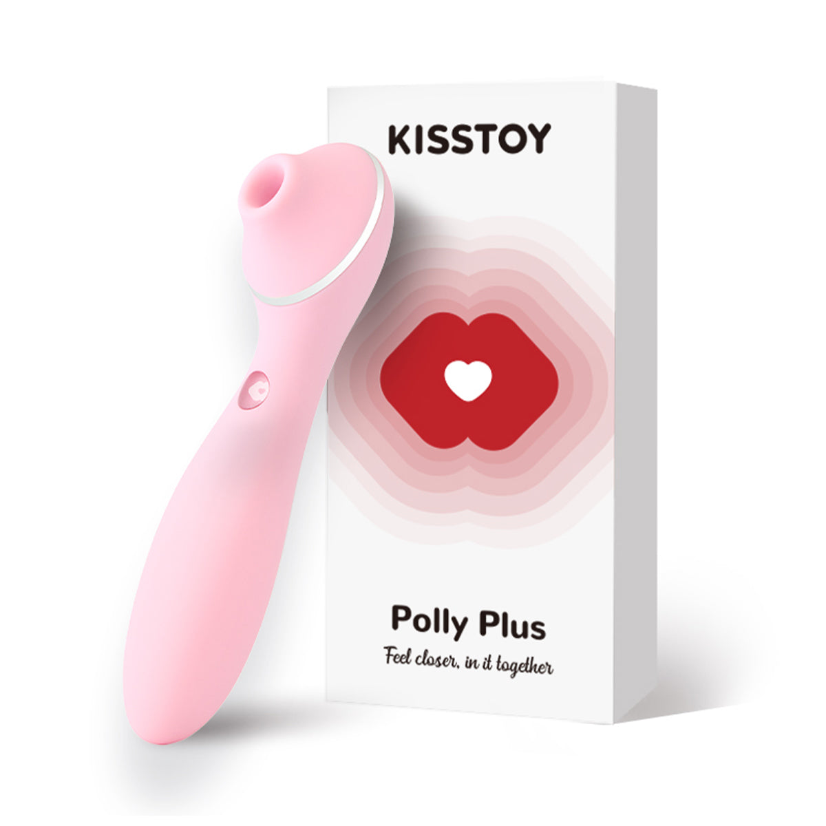 KissToy - Polly Plus 2in1 Sucking Clitoral Vibrator Pink