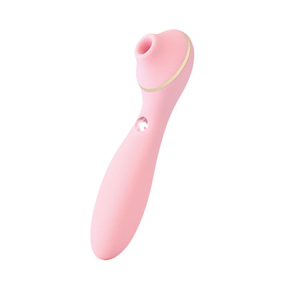 KissToy - Polly Plus 2in1 Penyedut Klitoris Bergetar Pink