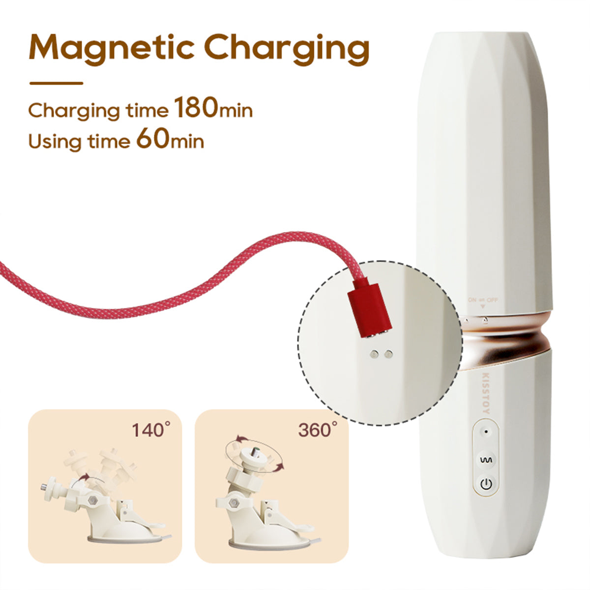KissToy - Tutu II App-Controlled Thrusting Mini Sex Machine