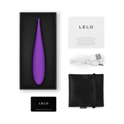 Lelo - Dot Travel Pengecas Mudah Alih Clitoral Pinpoint Vibrator Ungu