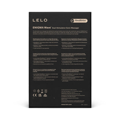 Lelo - Pengurut Sonik Rangsangan Tiga Gelombang Enigma Hitam