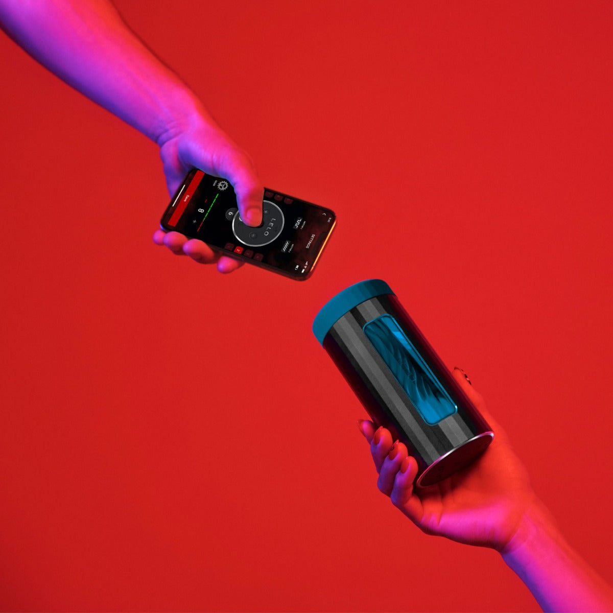 Lelo - F1S V3 App-Controlled Dual Motor Masturbator with Sensonic and Cruise Control Technology Red