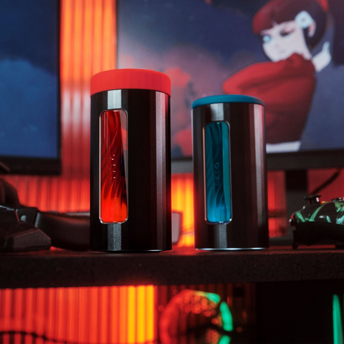 Lelo - F1S V3 App-Controlled Dual Motor Masturbator with Sensonic and Cruise Control Technology Red
