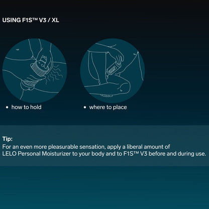 Lelo - F1S V3 XL App-Controlled Dual Motor Masturbator with Sensonic and Cruise Control Technology Blue