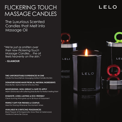 Lelo - Lilin Urutan Sentuhan Berkelip Vanila Dan Krim De Cacao