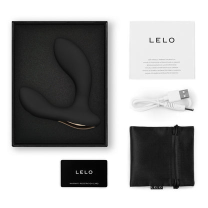 Lelo - Perangsang Prostat Kawalan Aplikasi Hugo 2 Hitam