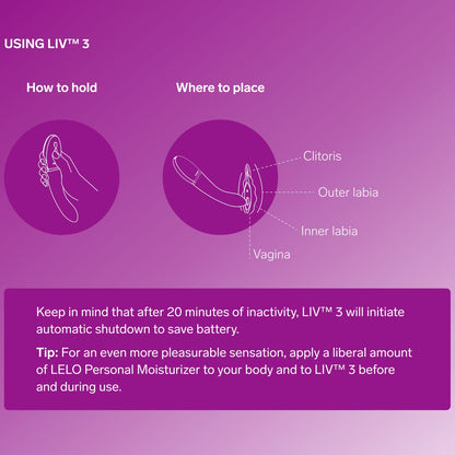 Lelo - Liv 3 Pengegar Titik G Boleh Dicas semula Rose Tua