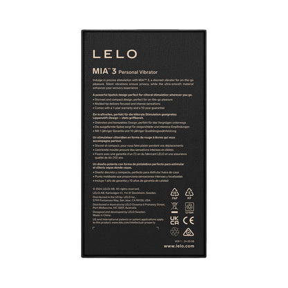 Lelo - Mia 3 Perangsang Klitoris Silikon Hitam