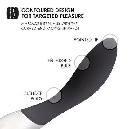 Lelo - Penggetar G Spot Boleh Dicas Mona Wave Hitam