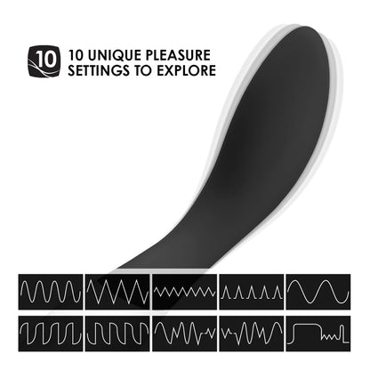 Lelo - Penggetar G Spot Boleh Dicas Mona Wave Hitam