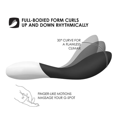 Lelo - Penggetar G Spot Boleh Dicas Mona Wave Hitam