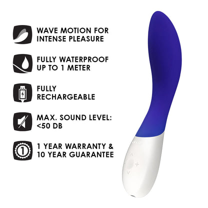 Lelo - Perangsang G-Spot Boleh Dicas Mona Wave Biru
