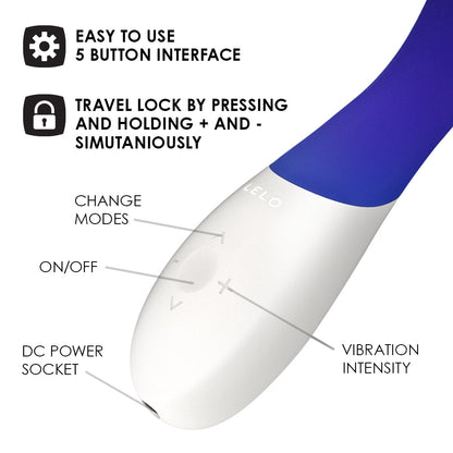 Lelo - Perangsang G-Spot Boleh Dicas Mona Wave Biru