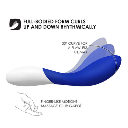 Lelo - Perangsang G-Spot Boleh Dicas Mona Wave Biru