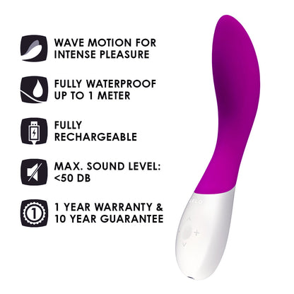 Lelo - Mona Wave Pengecas G Spot Vibrator Ungu
