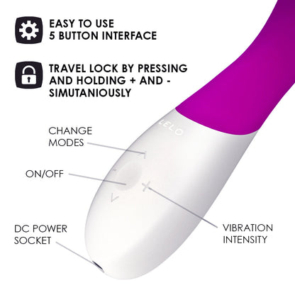Lelo - Mona Wave Pengecas G Spot Vibrator Ungu