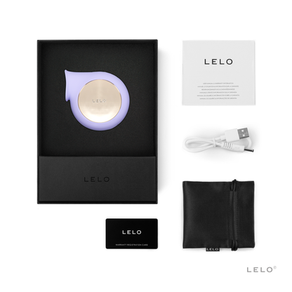 Lelo - Alat Pengurut Klitoris Sonik Boleh Dicas Semula Sila (Ungu Muda)