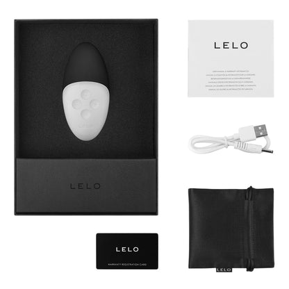 Lelo - Siri 2 Vibrator Klitoris Boleh Dicas Semula Responsif Bunyi Hitam