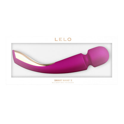 Lelo - Smart Wand 2 Besar Pengecas Boleh Cas Alat Urut Badan Deep Rose