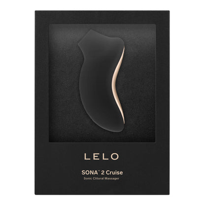 Lelo - Sona 2 Cruise Pengecas Boleh Dicas Semula Pengurut Klitoris Sonik (Hitam)