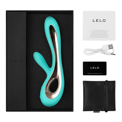 Lelo - Soraya 2 Vibrator Arnab Boleh Dicas Semula Mewah (Akuatik)