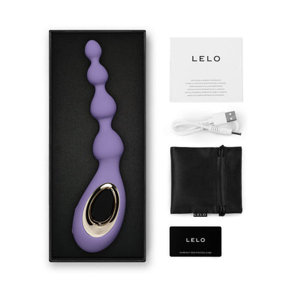 Lelo - Soraya Beads Rechargeable Silicone Anal Massager Violet Dusk