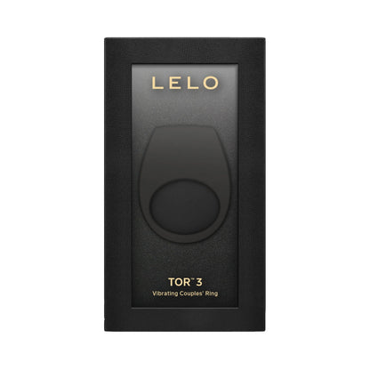 Lelo - Tor 3 Cincin Pasangan Bergetar Terkawal Aplikasi Hitam (Lilin Urutan Percuma)
