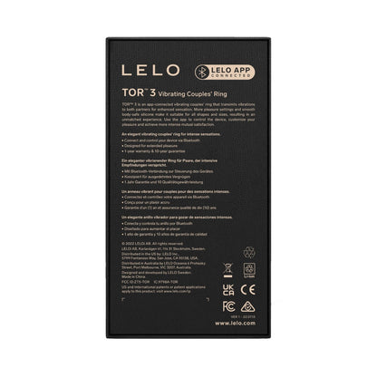 Lelo - Tor 3 Cincin Pasangan Bergetar Terkawal Aplikasi Ungu Senja (Lilin Urut Percuma)