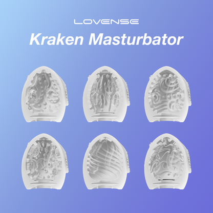 Lovense - Pakej 6 Masturbator Telur Anjal Lembut Kraken