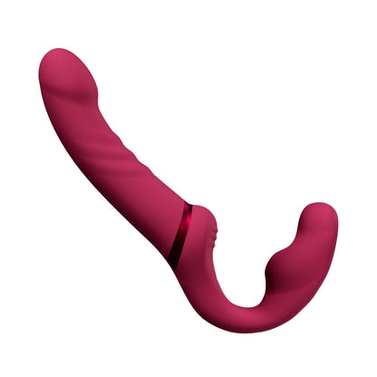 Lovense - Lapis Dildo Bertali Tanpa Tali Bergetar Dwihujung Fleksibel Kawalan Aplikasi