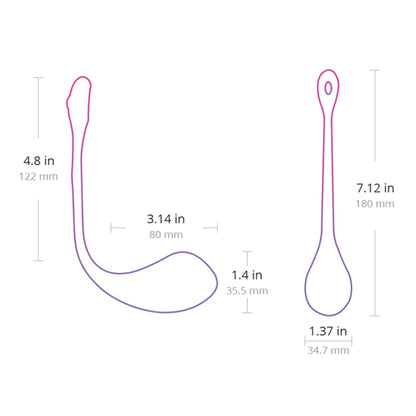 Lovense - Lush Gen 2 Vibrator Peluru Telur Silikon Kawalan Aplikasi