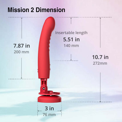 Lovense - Mission 2 Dildo Cawan Sedutan Kawalan Aplikasi Sensitif Sentuhan