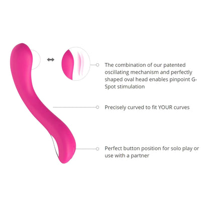 Lovense - Osci 2 Penggetar Oskilasi G Spot Kawalan Aplikasi