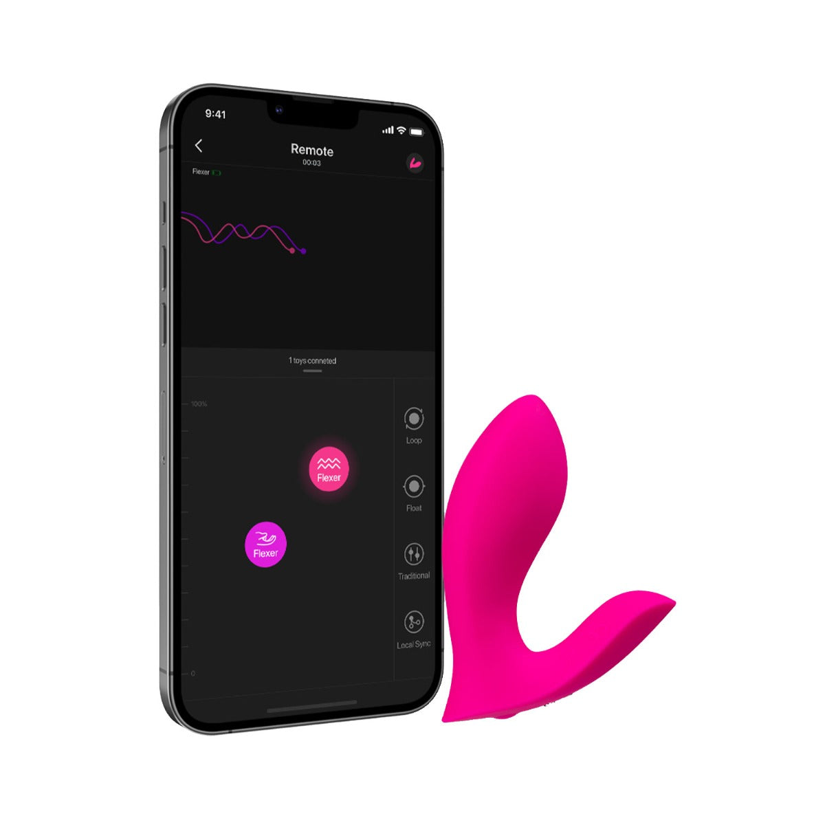Lovense - Flexer App-Controlled Dual Stimulation Panty Vibrator