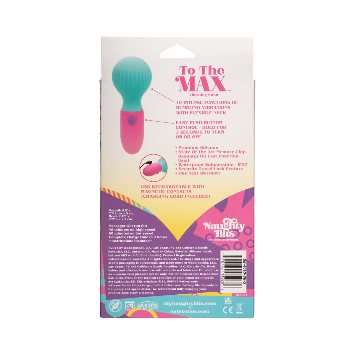 Calexotics - Naughty Bits to the Max Vibrating Clitoral Wand