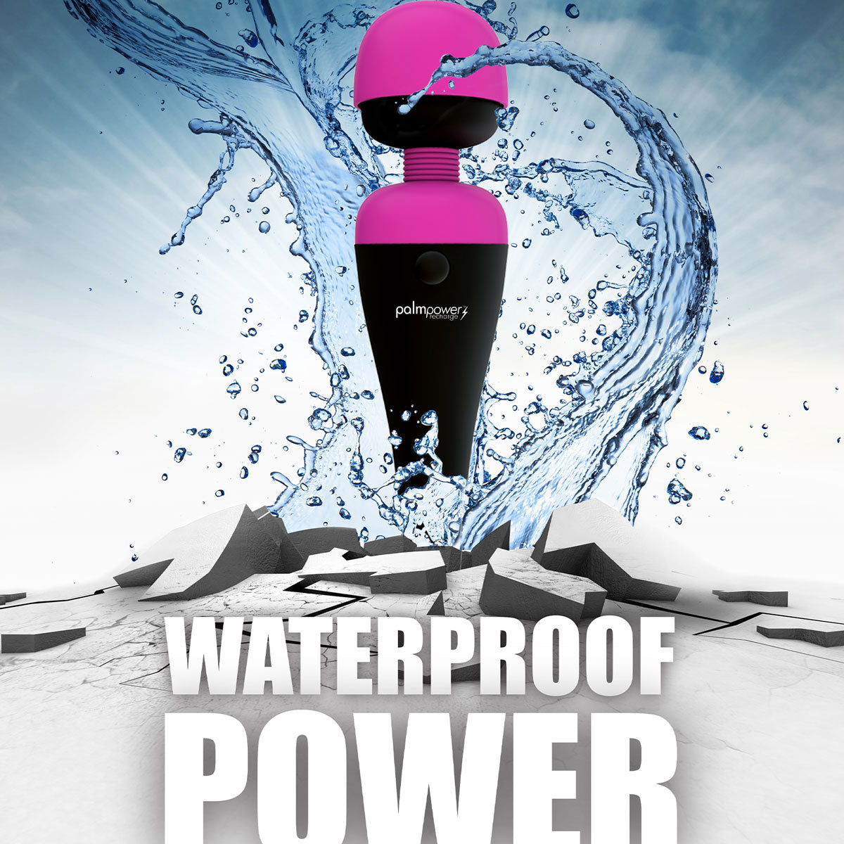 PalmPower - Recharge Clitoral Wand Massager Pink