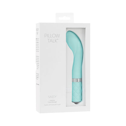 Pillow Talk - Penggetar G-spot Sassy Warna Biru Firus