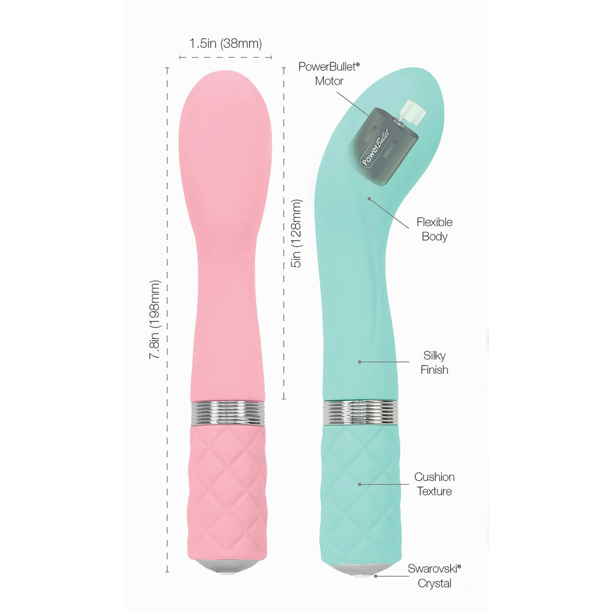 Pillow Talk - Sassy G-spot Vibrator Teal