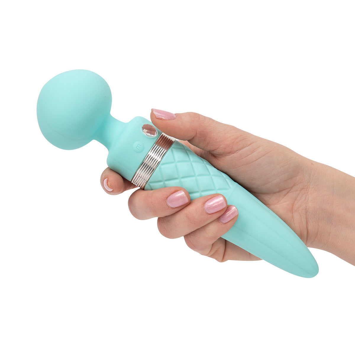 Pillow Talk - Sultry Dual-Ended Rotating and Warming Massager Teal