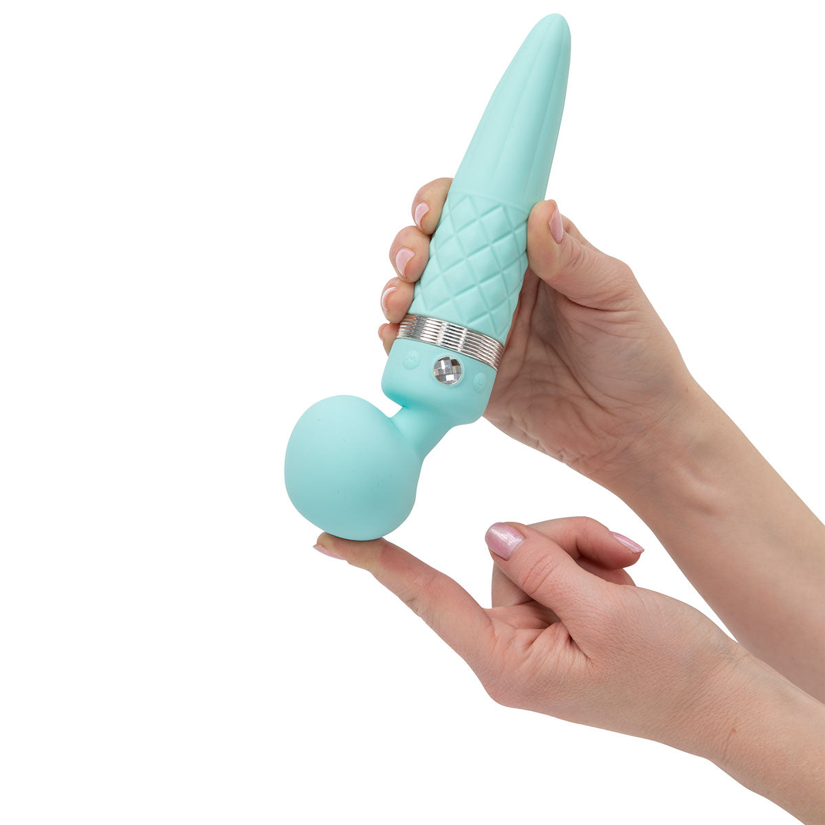 Pillow Talk - Sultry Dual-Ended Rotating and Warming Massager Teal