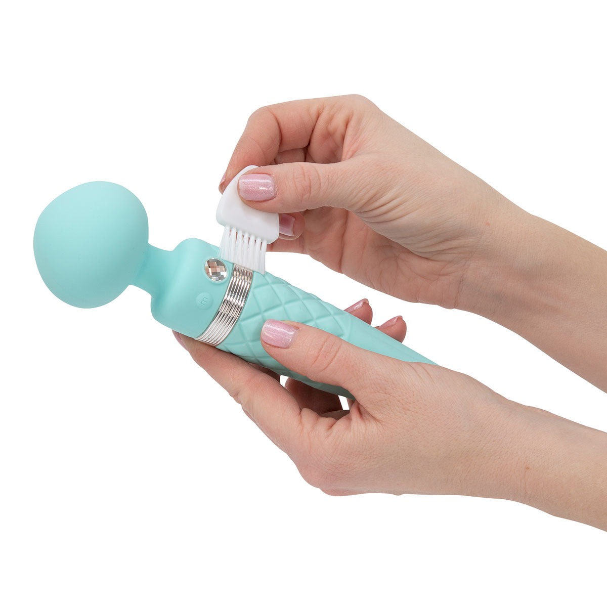 Pillow Talk - Sultry Dual-Ended Rotating and Warming Massager Teal