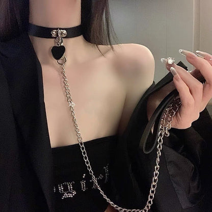 Ping Xian - Tali Leher Kulit Kolar Kasih Sayang Hitam